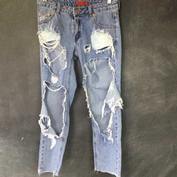 Signatures Denim - SIGNATURES | Destroyed Denim Skinny Jeans Size Sm
